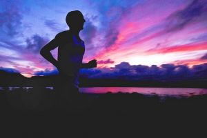 runner, silhouette, athlete